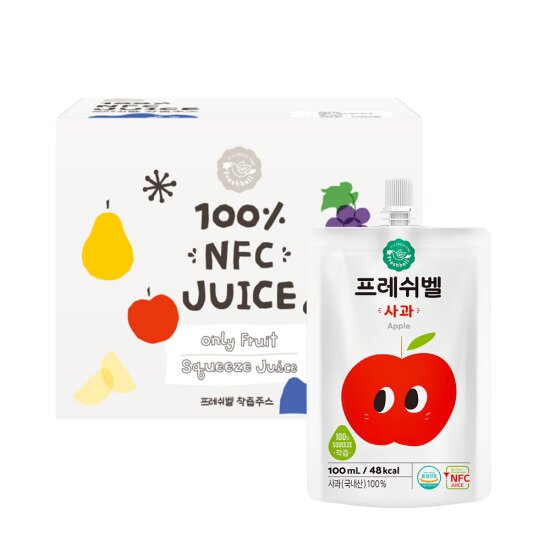 파파아이 국내산 프레쉬벨 과일주스 사과/사과양배추/감귤 1BOX 20팩