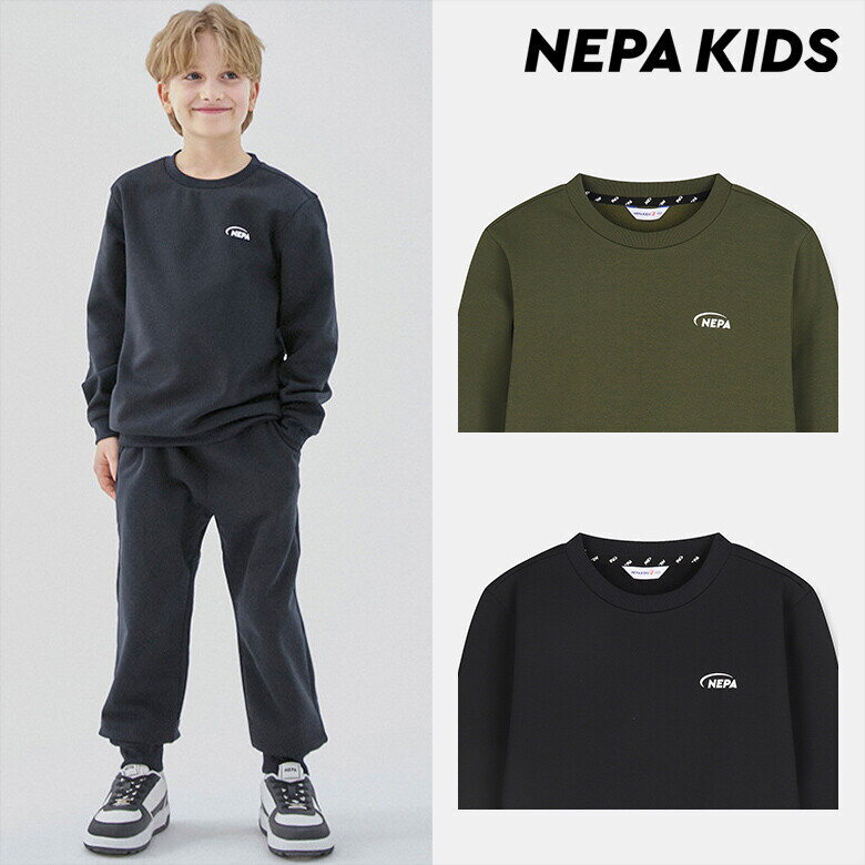 네파키즈 [네파키즈](키즈)기모 폴리 트레이닝 세트_KL75954