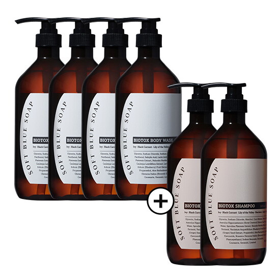 [멈칫]멈칫 바이오톡스 바디워시 1,000ml 4병+샴푸 1,000ml 2병