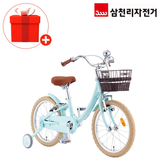 [삼천리자전거(유니랜드2)]삼천리 2025 완조립 45.72cm(18인치) 딩고 유아 어린이 자전거 클래식 보조바퀴 네발 자전거