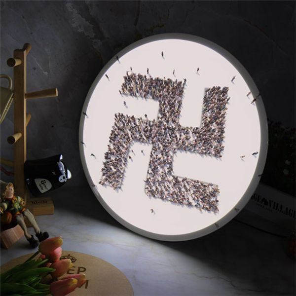 꾸밈 교보문고 꾸밈 ni792-LED액자45R 불심으로대동단결