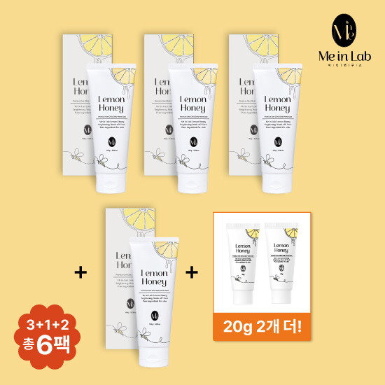 [미인랩]★롯데 단독구성★ 미인랩 레몬 마누카꿀팩 150g*4통 + 20g*2통