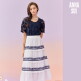 [안나수이]안나수이 ANNA SUI 아뜰리에 자수 코튼 스커트 (캉캉 스커트)