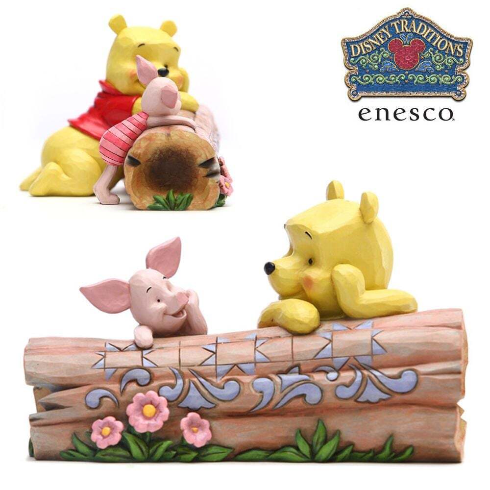 지오벤처스 디즈니 통나무 위 푸와 피그렛 피규어 10cm (E6005964)