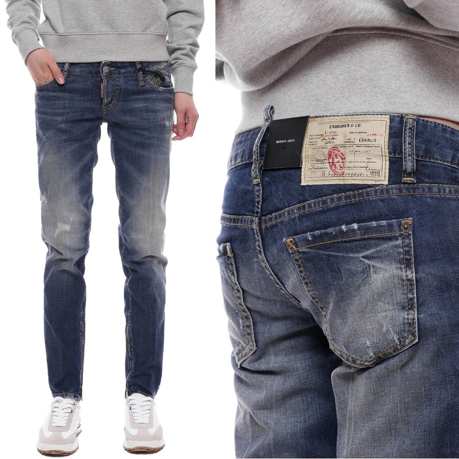 Dsquared2 [AK원주점] [디스퀘어드2] 여성 스키니 워싱 데님 팬츠 (S72LA0536 S30330 470)