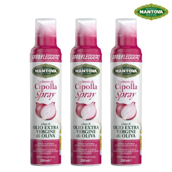 [만토바(MANTOVA)]만토바 양파향 엑스트라버진 올리브 오일 스프레이 600ml (200ml x 3개)