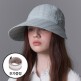 [화이트샌즈(P)]플로랄 펀칭 코튼 스트링리본 UV 와이드챙 볼캡 로데스