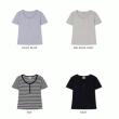 [후아유]후아유 여자 골지 헨리넥 반팔티 / Ribbed Henry Neck T-shirt_A WHRAG2422F