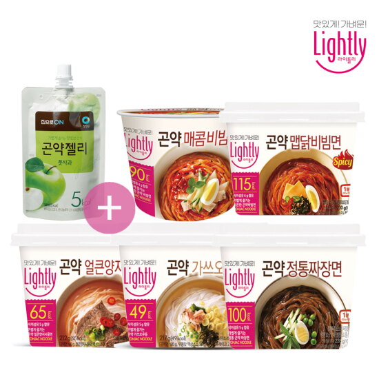[라이틀리]라이틀리 상온면 4개 골라담기+곤약젤리 증정