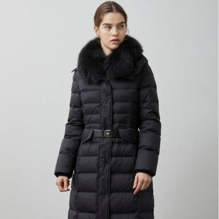 올리비아로렌(아울렛) 올리비아로렌 HC04 여우털구스롱패딩,구스롱패딩,이월롱패딩 구스패딩,롱패딩,이월구스롱패딩 VV