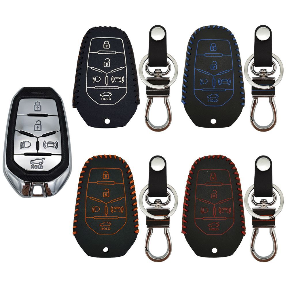 YN협력업체 알티피아 2020년형 G4 렉스턴 스마트키 5버튼 가죽 키케이스