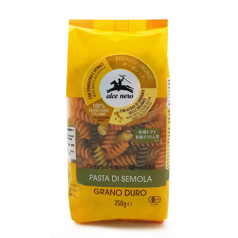 ALCE NERO SPA 알치네로 알치네로 유기농 파스타 삼색 푸질리(트리컬러 푸실리) 250g
