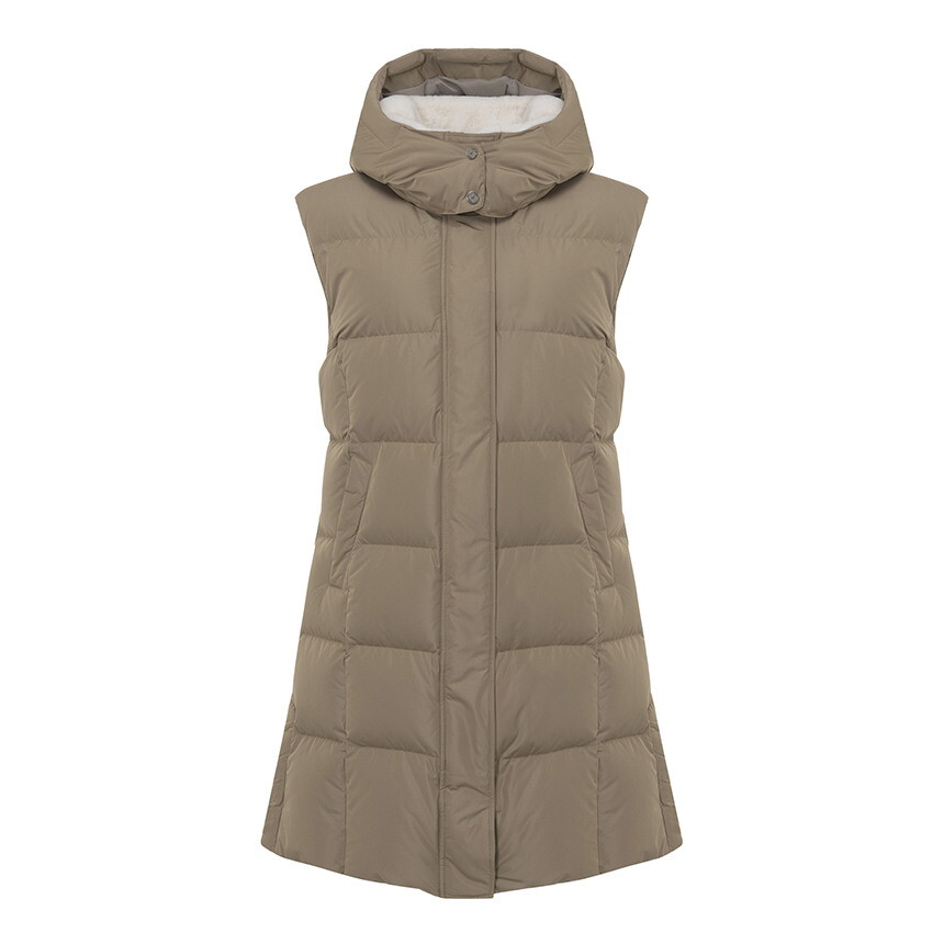 힐크릭 [힐크릭]H442 헨리 FUR에리 롱베스트 점퍼_DE