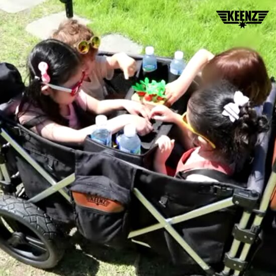 킨즈 험비 웨건 접이식 유아웨건 쌍둥이 유모차 2인용