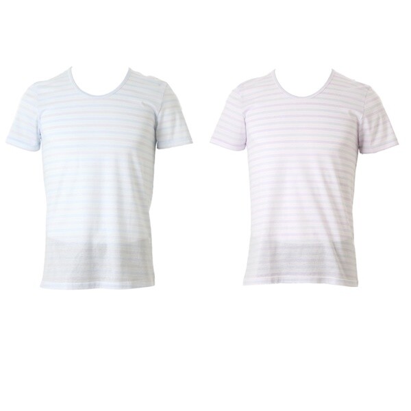 상세참조 비너스 2종세트 면80수 선염 마름모 자카드 3부 남성런닝 VMV4201A