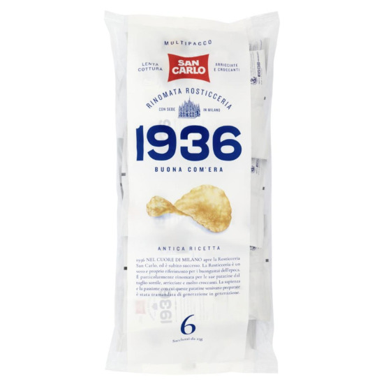 [산카를로]산카를로(San carlo) 1936 감자칩 소포장 6팩 150g, 1개