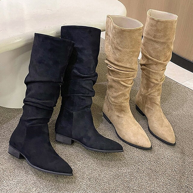 리즈무드 톨비 스웨이드 롱 부츠