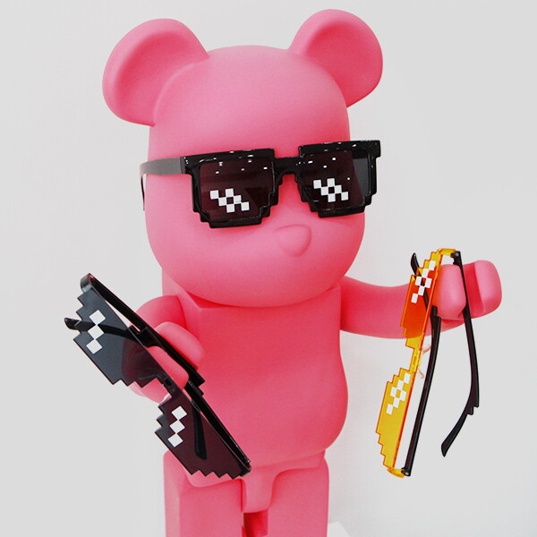 주식회사 위드미코리아 멜로무드 [하프클럽/멜로무드]멜로무드 픽셀 선글라스 인싸 안경 인싸템 8비트 특이한 모자이크