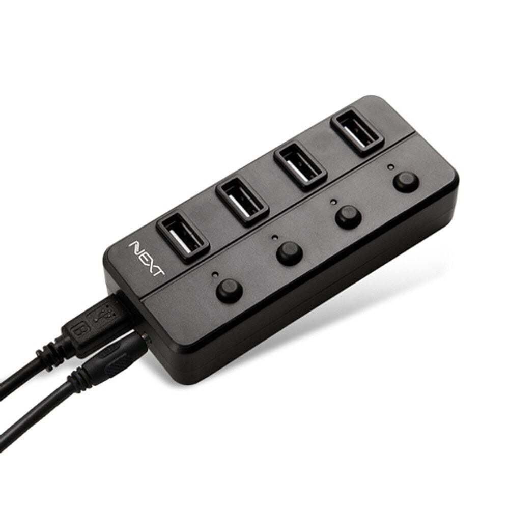 지오벤처스 USB2.0 카드리더기 PC 유전원허브 4포트 스위치 개별