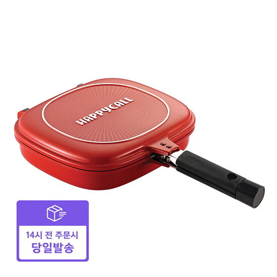 해피콜 [빠른배송]해피콜 오리진 멀티 생선 양면팬 레드