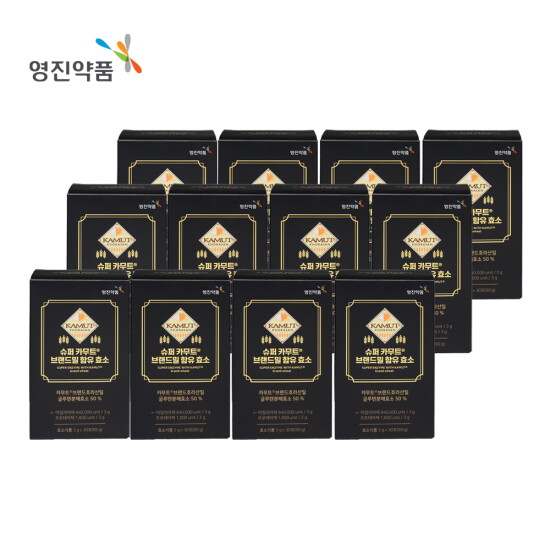 [영진약품][12개월]슈퍼 카무트® 브랜드밀 함유 효소 12박스(1박스:30gX30포)