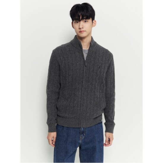 [빈폴][빈폴멘] 케이블 집업 카디건  애쉬 (BC595AC214)