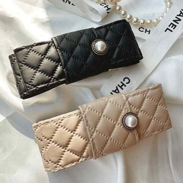 교보문고 아르뉴 퀼팅 리본 헤어핀 똑딱핀