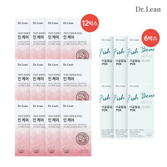 [패밀리구성] 닥터린 인케어 리스펙타 프로바이오틱스 12박스+어골칼슘 6박스