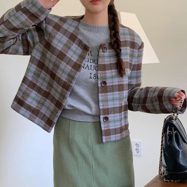 셀러허브(하프클럽) [하프클럽/셀러허브_여성트랜드패션]여자 소개팅룩 빼빼로데이 카라없는 U넥 자켓