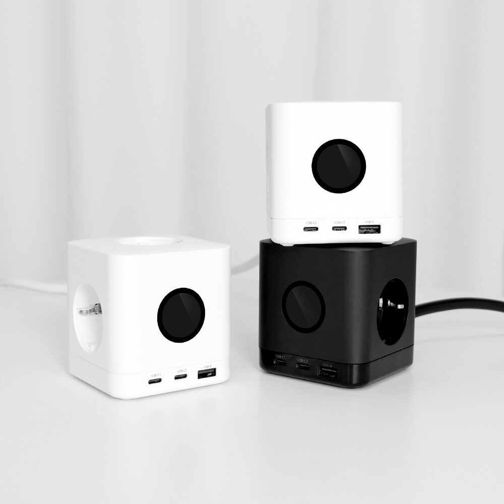 에코너 에코너 MT16 멀티탭 큐브 USB 타워형 고용량 멀티 콘센트 릴선형 1.8M