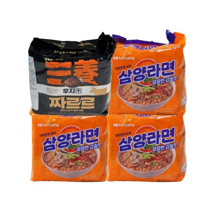 셀러허브 식품 삼양라면 3개 + 짜르르 1개 4입 x4개 봉지라면