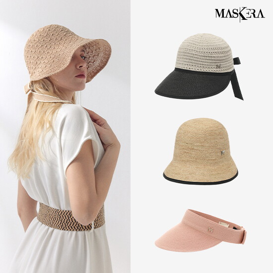 [마스케라][마스케라] 여름 모자 BEST 라피아·린넨 외 특가전