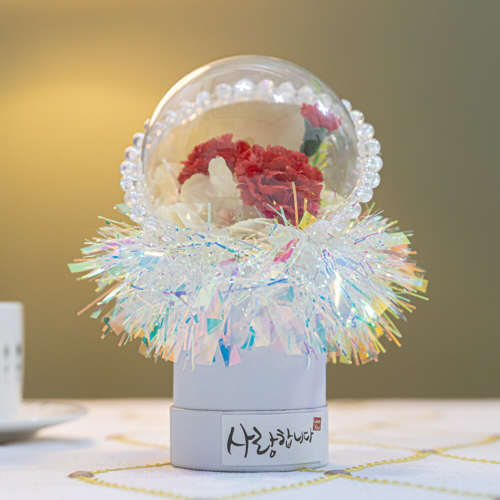 플라워트리 카네이션 조화 화분 빛나는 마음 set 17cm 꽃 어버이날 스승의날 테이블 장식 감사 선물 행사 소품