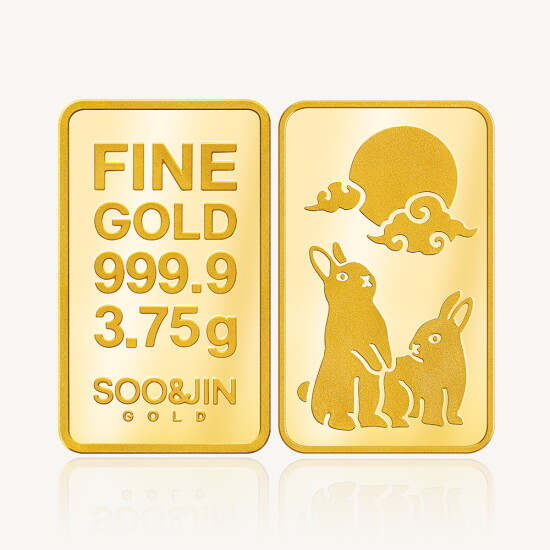 [수앤진골드]토끼 골드바 24K 순금 3.75g