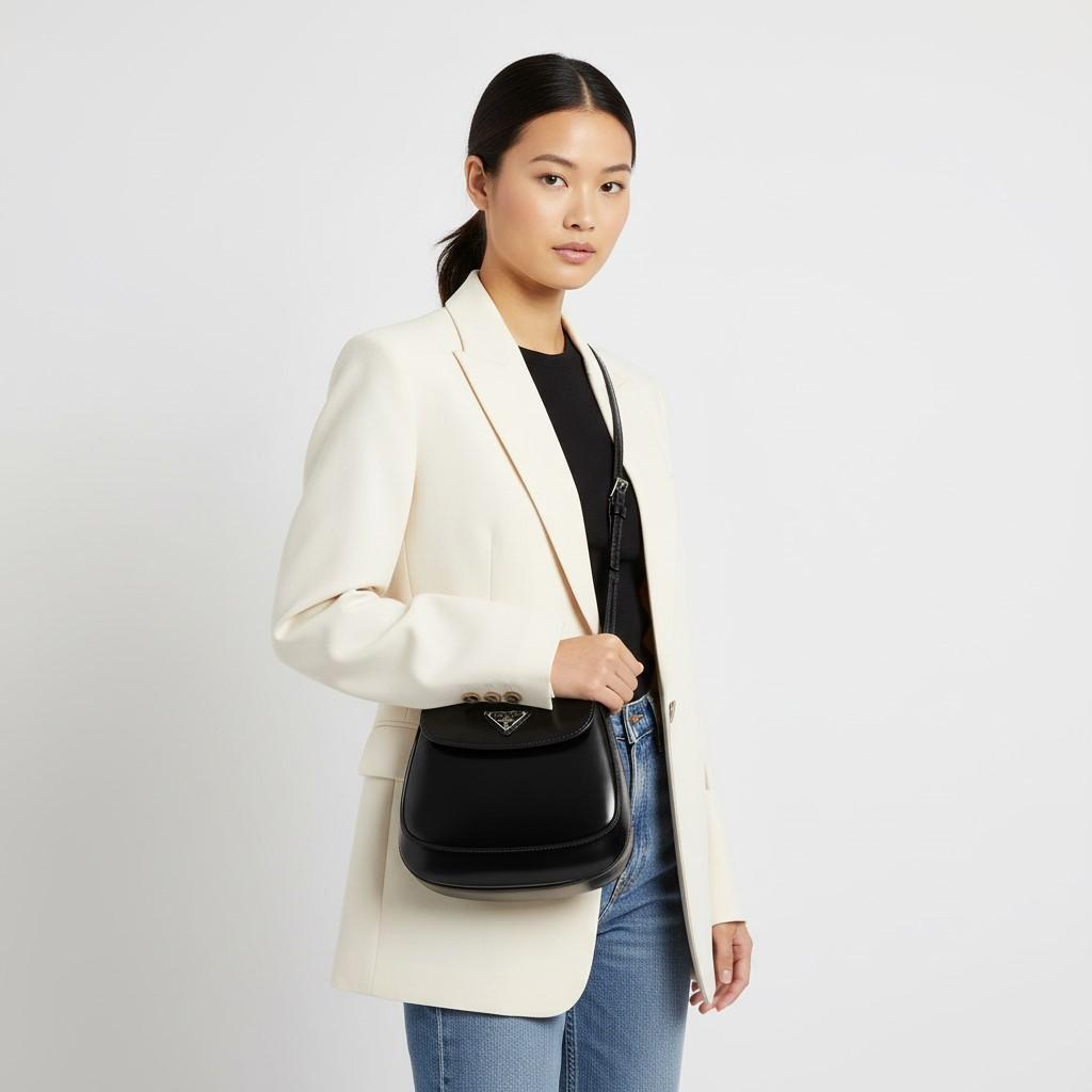 프라다 프라다 여성 클레오 미니 숄더백 (1BH188 ZO6 NERO)