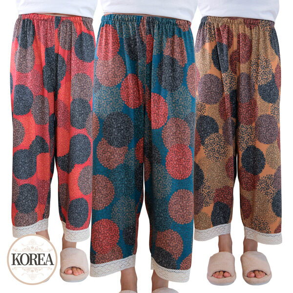 기타 [토토와모모]여성 스판 파자마 수면 바지 레스홈웨어(레스통바지)
