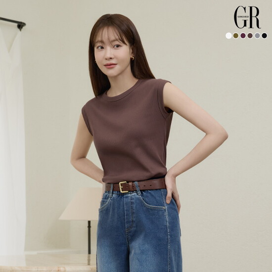 [조르쥬 레쉬]26SS 꼼드코튼 블렌딩 캡슬리브 탑 6종