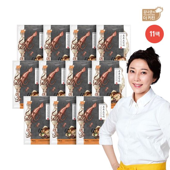 방송에서만! 촉촉오징어 3미(310g)*11팩(33미), 총 3.41kg 내외