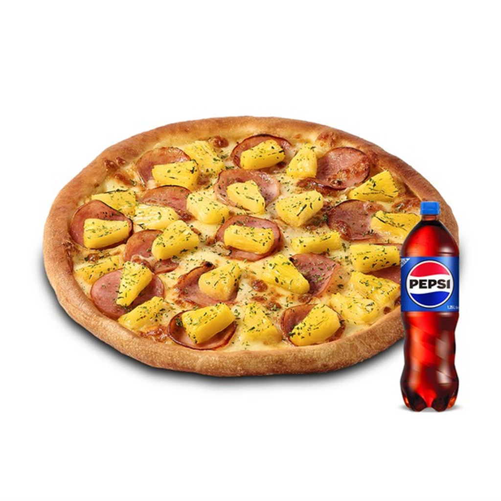 스마트콘 미스터피자 (미스터피자) 하와이안스페셜L+콜라1.25L