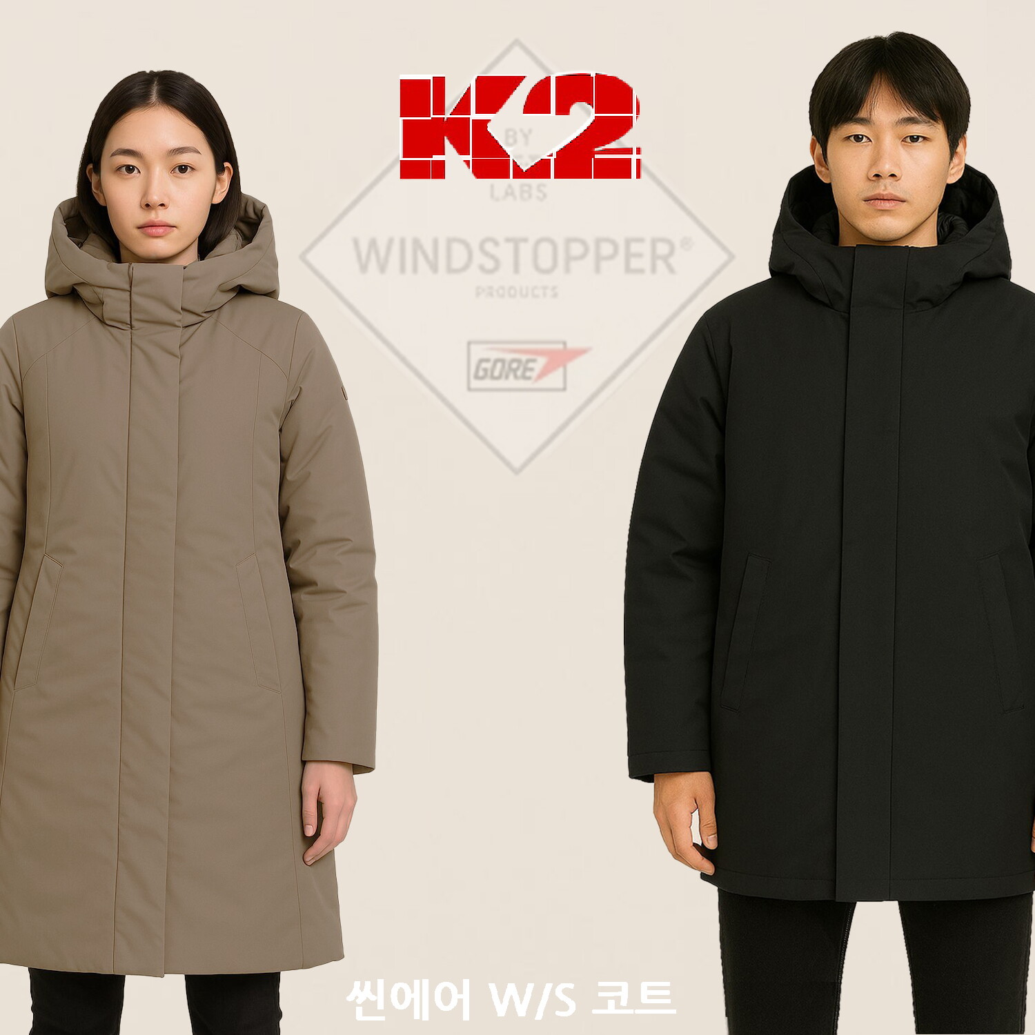 상세참조 케이투 핫딜 역시즌 방풍 씬에어 코트 KMW23543