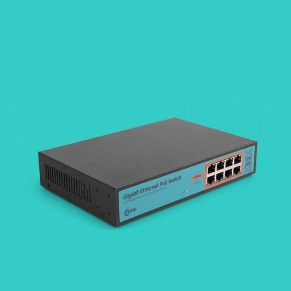 Coms 지오벤처스 기가비트 스위칭허브 인터넷 스위치 허브 POE 8포트
