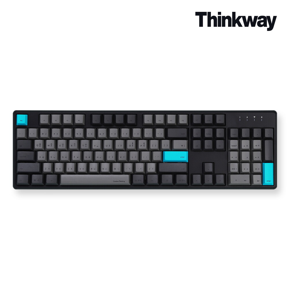 웨이코스 씽크웨이 씽크웨이 토체프 301 유무선 저소음 104키 풀배열 기계식 키보드 돌치그레이 토이축
