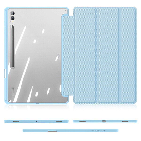 아미크(AM2C) 아미크 갤럭시탭 S10 S9 울트라 플러스 FE S6라이트 슬림 펜홀더 폴리오 케이스 투명 백커버 북커버