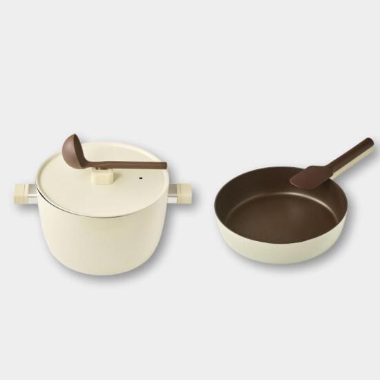 [닥터하우스][엘라이브 한정] 닥터하우스 루미 IH인덕션 곰솥냄비 26cm + 소테팬 28cm