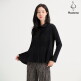 [플리츠미]카라넥 플레어 티블라우스