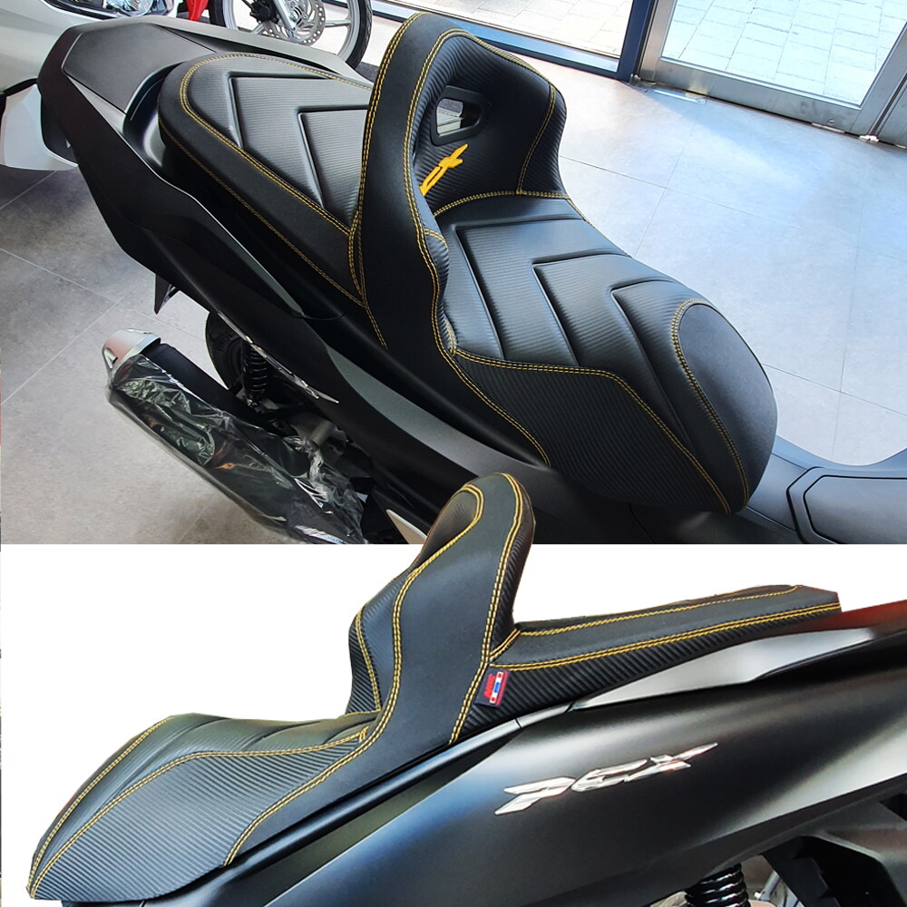 모토캡슐 혼다 PCX 21년부터 튜닝 커스텀 시트 인체공학적 라인 시트고 낮아짐 버킷시트