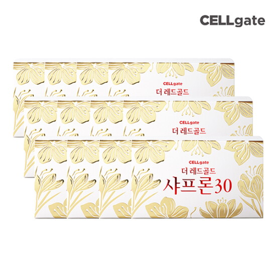 [쎌게이트]★방송에서만 최저가+6박스 더!★[48주분]셀게이트 더 레드골드 샤프론 30 (1.5g×28포×12박스)