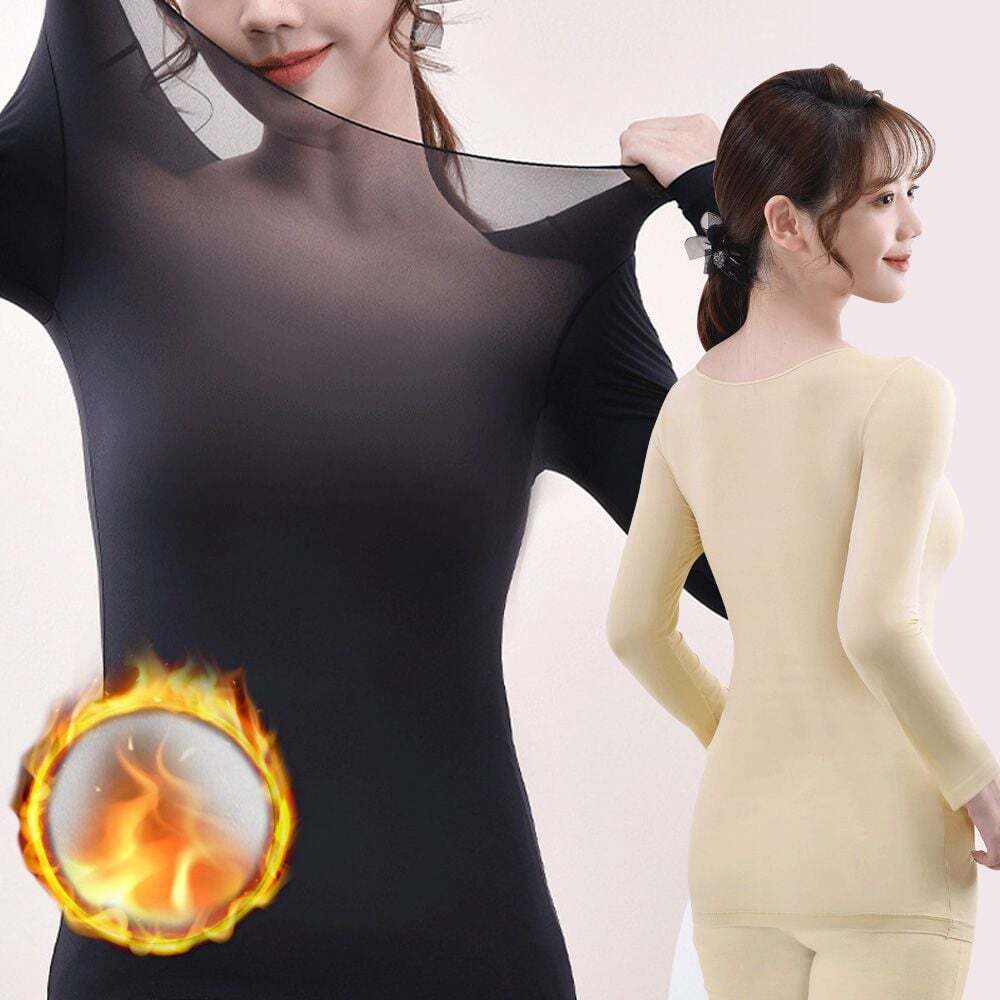 에이치플러스몰 여성 스판 내복 방한 내의 이너웨어 히트 티셔츠 상의