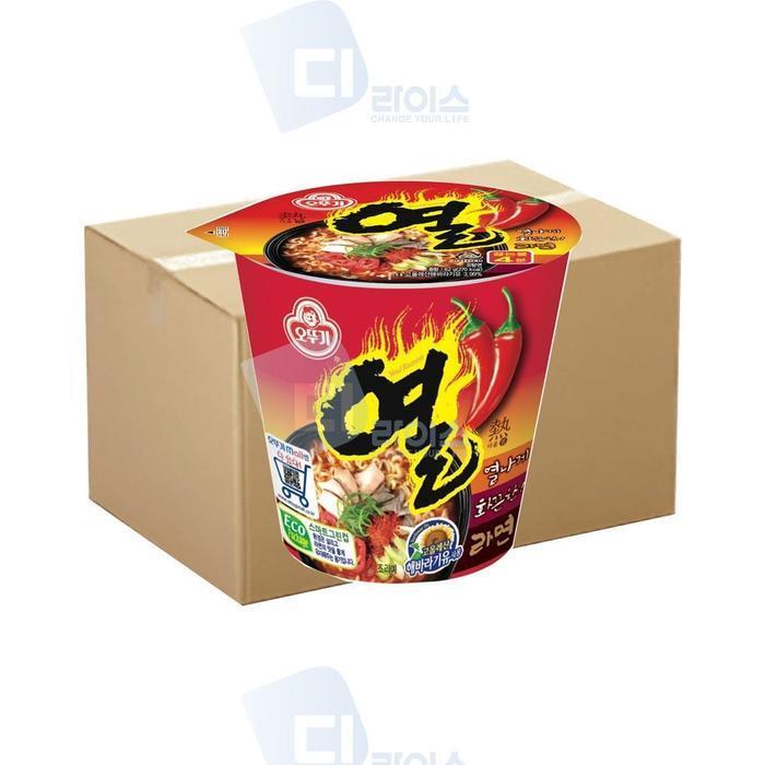 셀러허브 식품 [룽스_6821]오뚜기 해장라면 열라면 62g 미니컵 60개