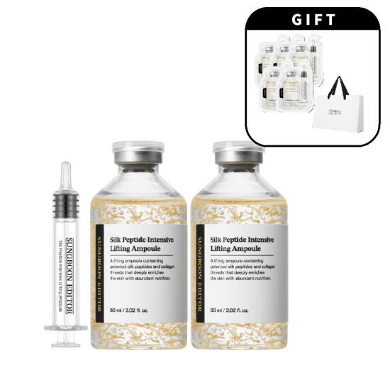 [성분에디터][성분에디터] 대용량 실크 펩타이드 앰플 60ml 2개 (+앰플 10ml +쇼핑백 증정)